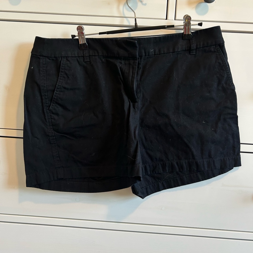 J. Crew Black Chino Shorts Classic Style